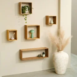 Anakin kvadrat bogkasse elm 35x35 cm