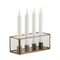 Antique lysestage med flytbare holdere