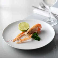 Atelier middagstallerken Ø25 cm super hvid