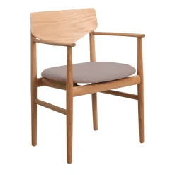 Celeste spisebordsstol m. armlæn - Stof