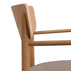 Celeste spisebordsstol m. armlæn - Stof