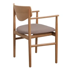 Celeste spisebordsstol m. armlæn - Stof