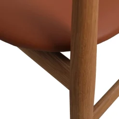 Celeste spisebordsstol m. armlæn - Læder