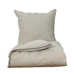 Chambré sengetøj 140x220 cm sand m/piping