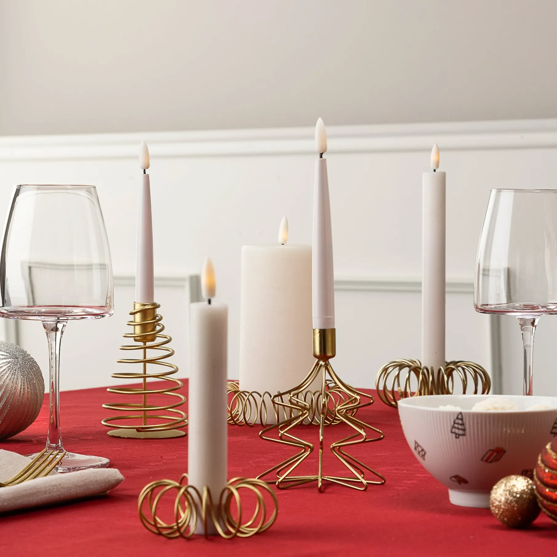 Christmas tree lysestage