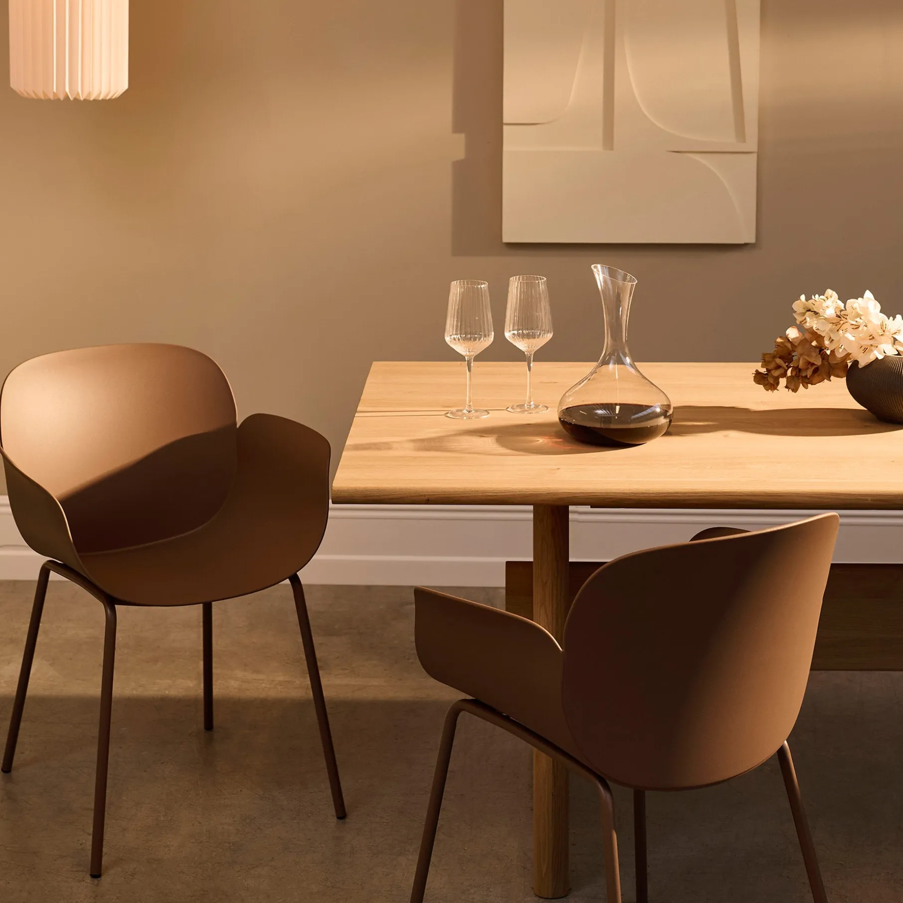 Como spisebordsstol plast