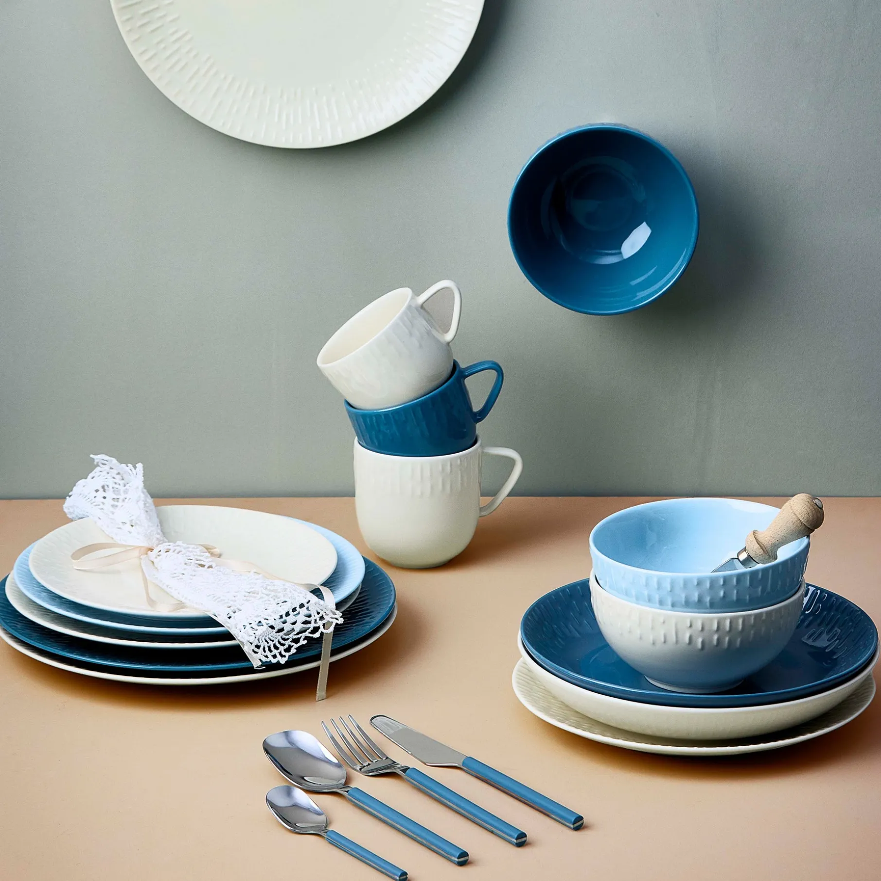 Confetti pastatallerken vanilla