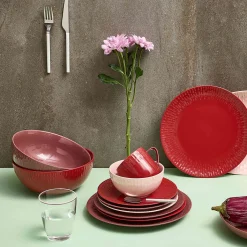 Confetti salatskål bordeaux