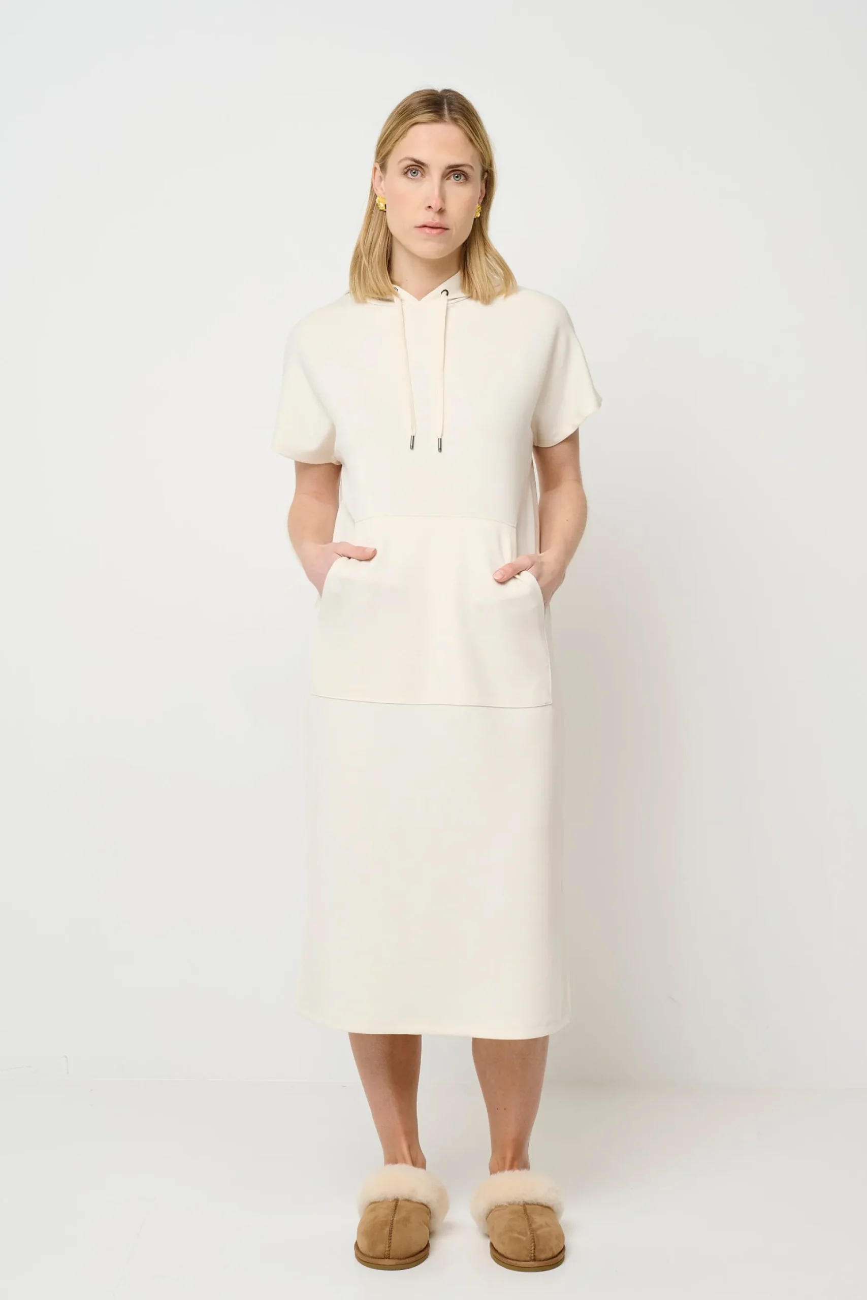 CRHallie hoodie kjole i modal