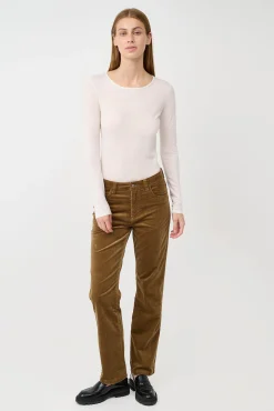 CRYolanda straight jeans i fløjl