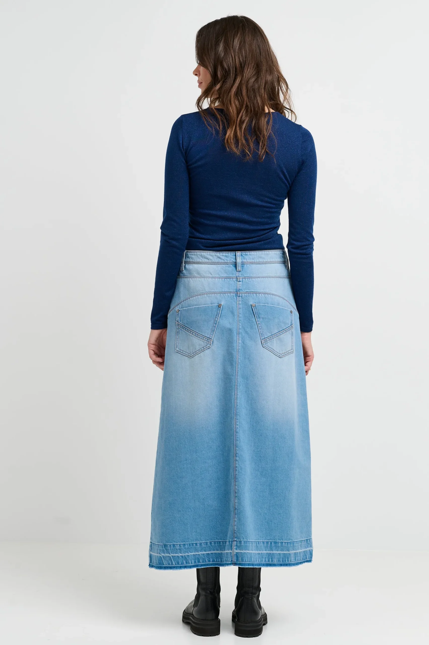 CRZala denim nederdel