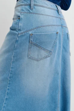 CRZala denim nederdel