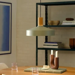 Elvas pendel kork støvet grøn