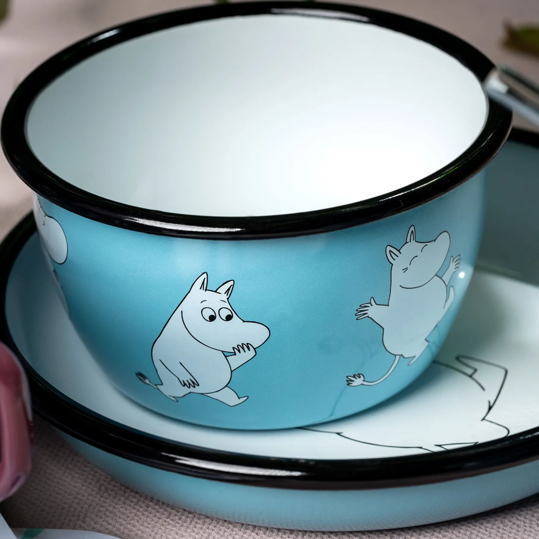 Emaljeskål 6 dl "Mumitrolden"