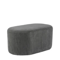 Fiona oval bænk fløjl