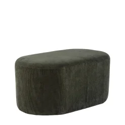 Fiona oval bænk fløjl