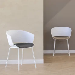 Florence spisebordsstol hvid