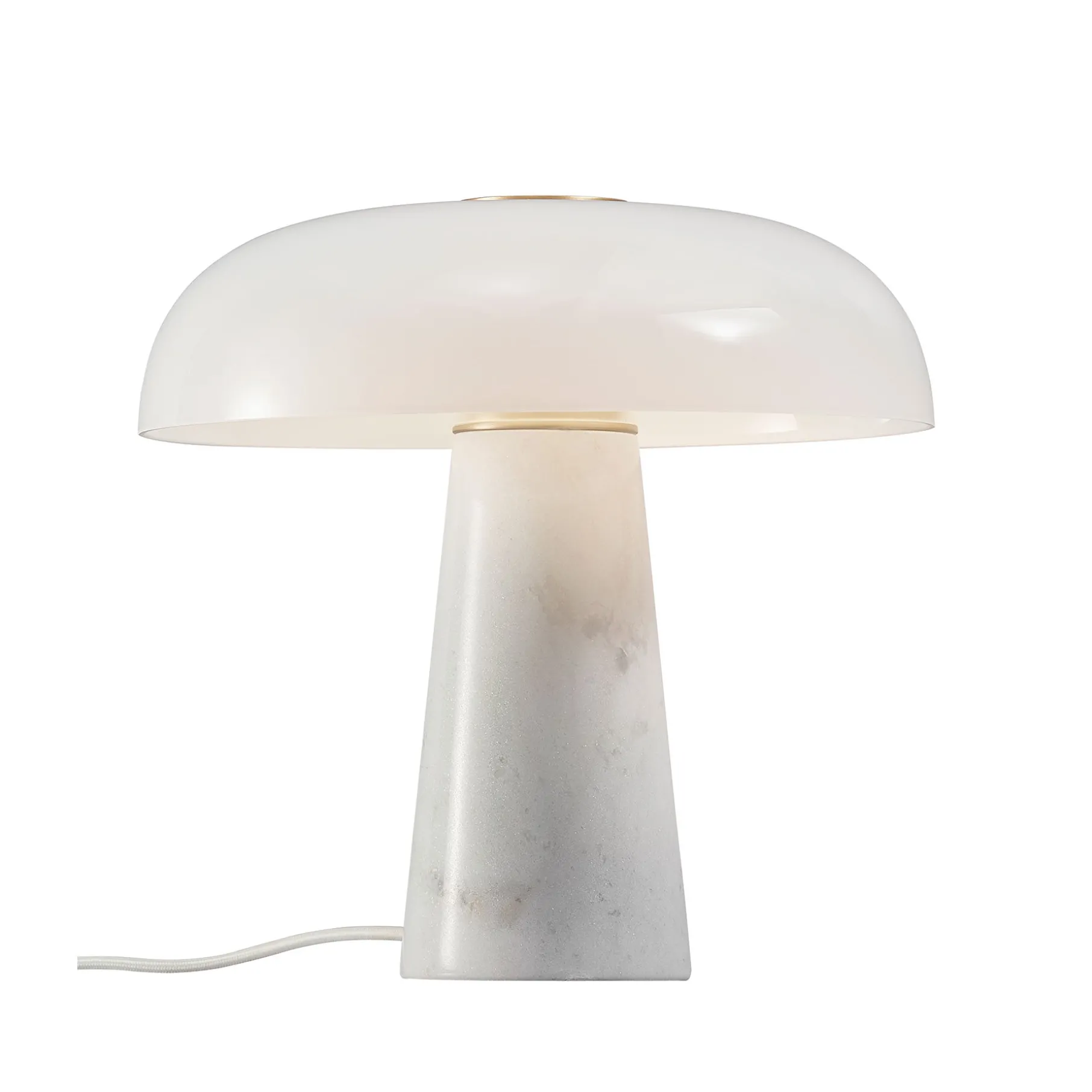 Glossy bordlampe hvid