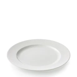 Groovy middagstallerken Ø27 cm hvid stentøj