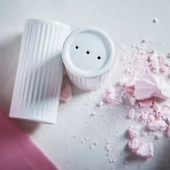 Groovy salt og peber hvid stentøj