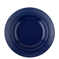 Groovy suppetallerken Ø23 cm blå stentøj