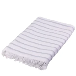 Hammam håndklæde 80x180 cm støvet blå striber