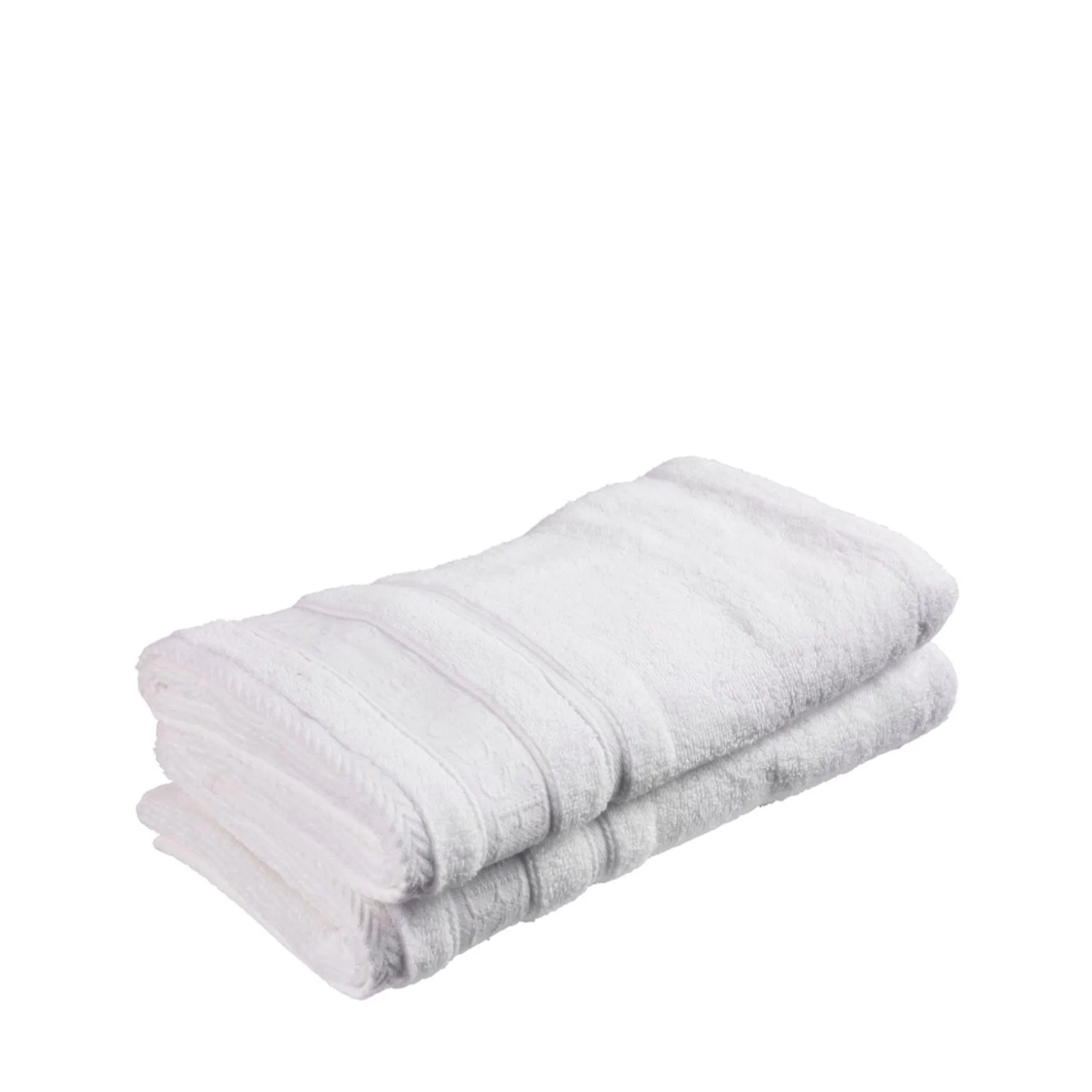 Håndklæde 2 stk 50x100 cm hvid