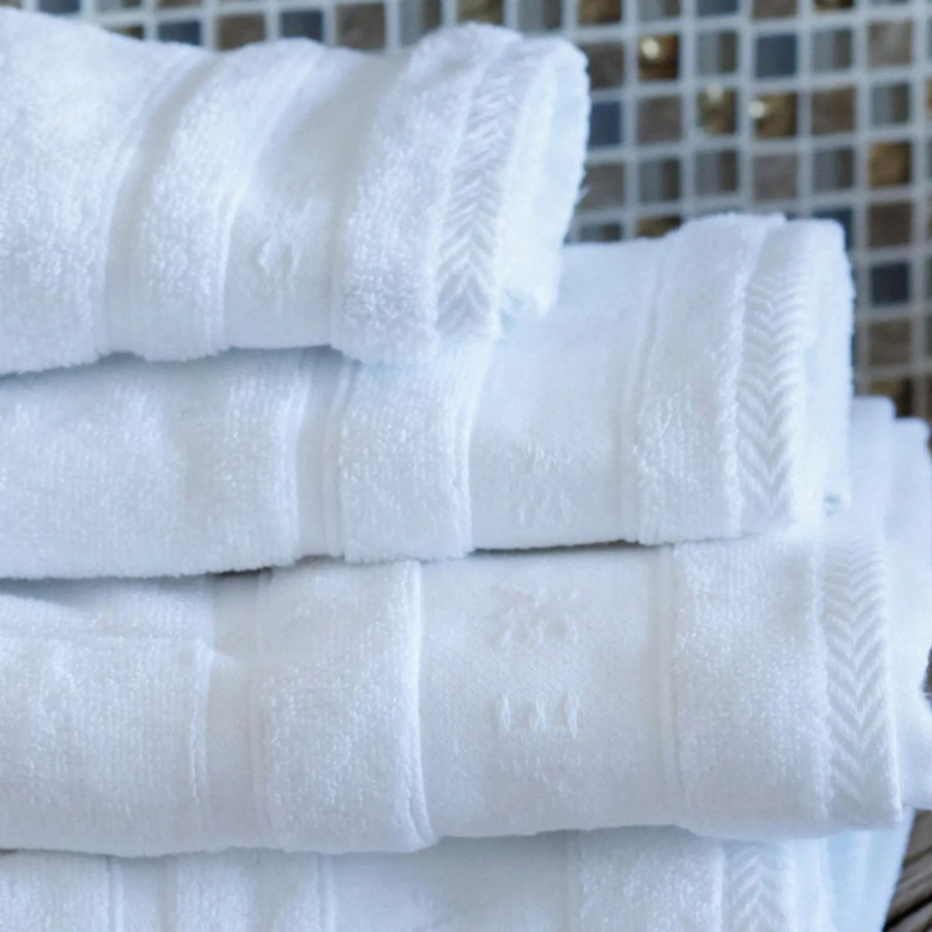 Håndklæde 2 stk 50x100 cm hvid