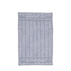 Håndklæde 2 stk 40x60 cm støvet blå striber