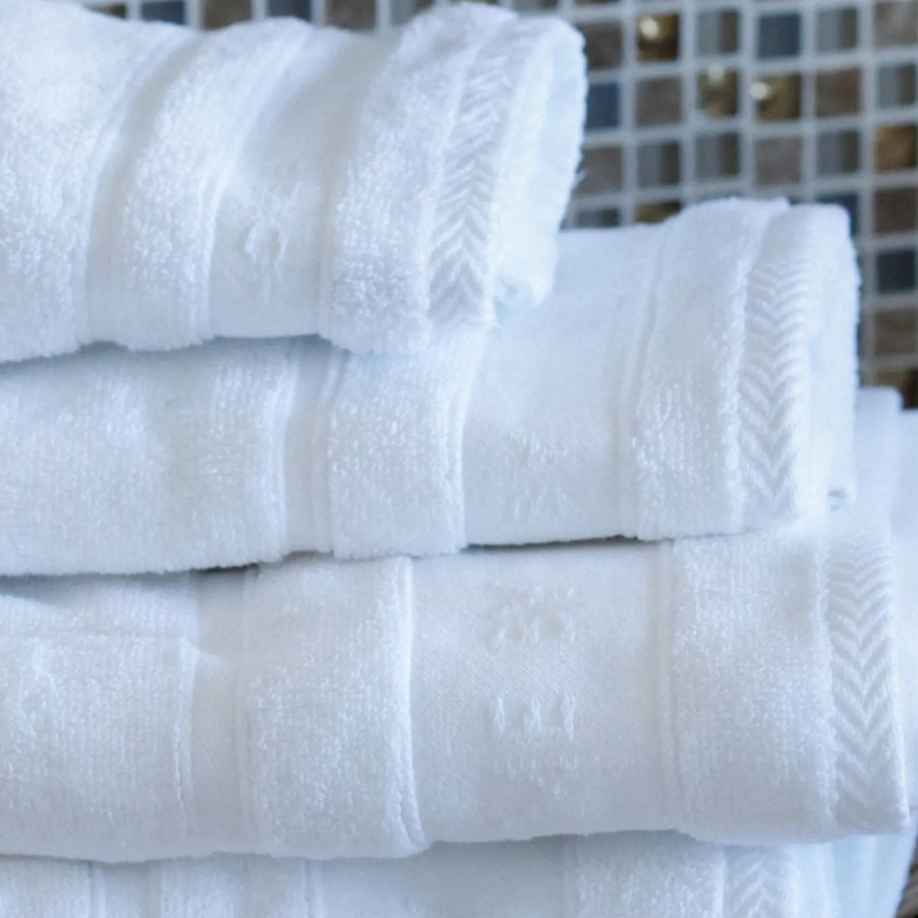 Håndklæde 70x140 cm hvid