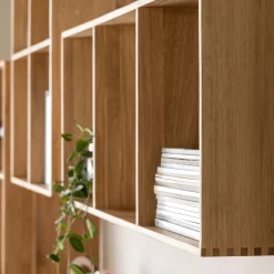 Keeper II reolmodul, FSC-certificeret egetræ 3H D30 cm