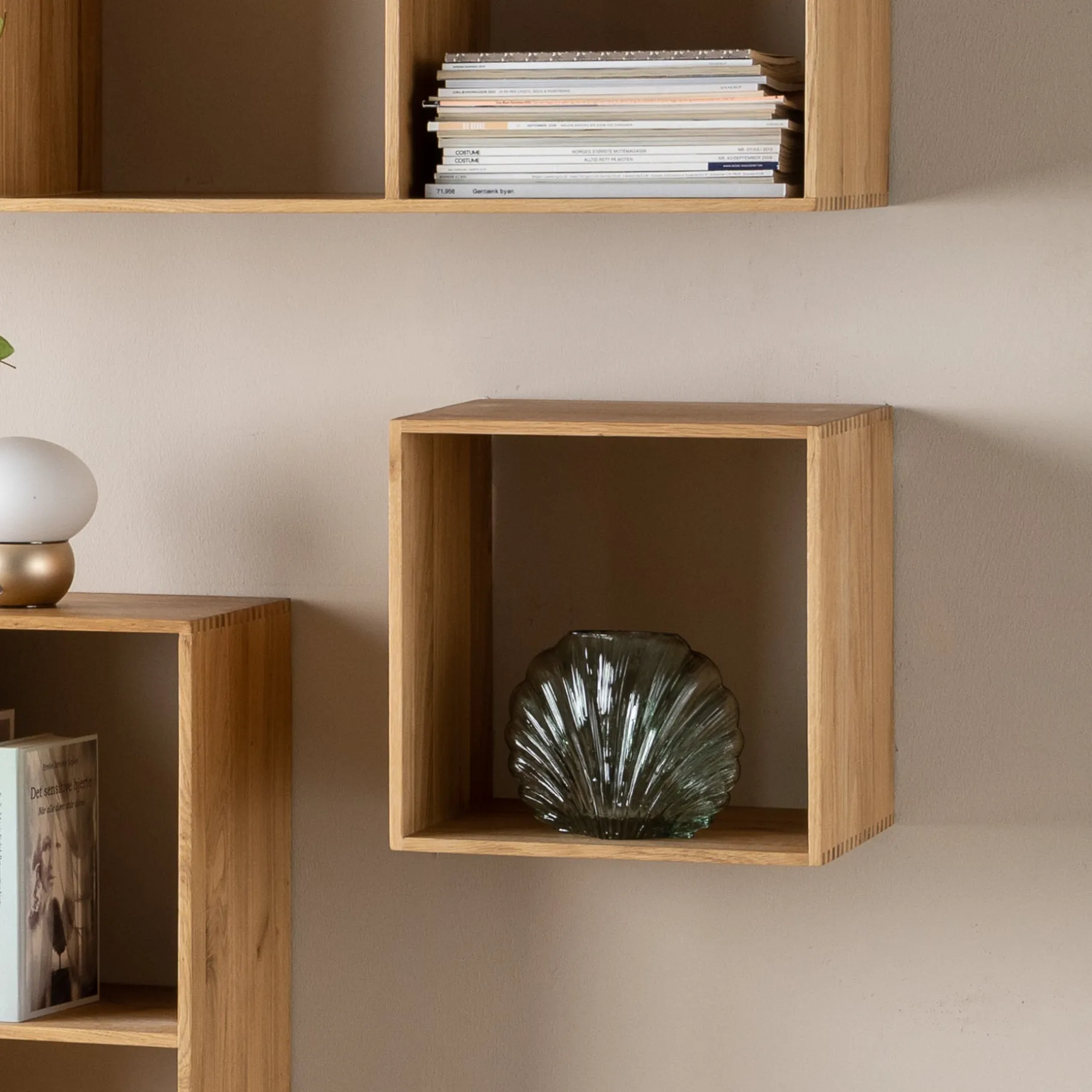 Keeper II reolmodul, FSC-certificeret egetræ 1K D30 cm