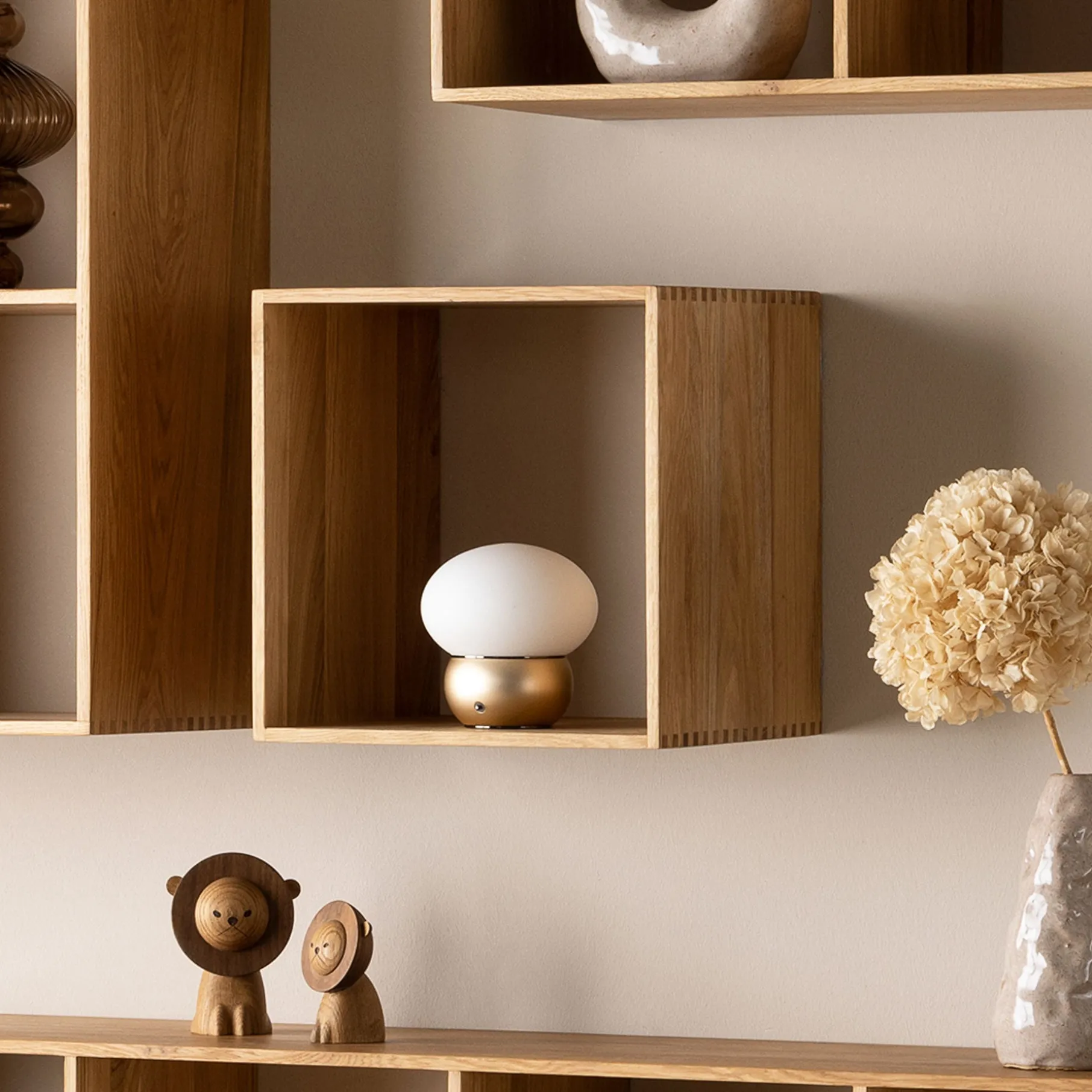 Keeper II reolmodul, FSC-certificeret egetræ 1K D30 cm