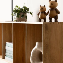 Keeper II reolmodul, FSC-certificeret egetræ 4H D30 cm