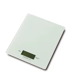 Køkkenvægt glas hvid 5kg/1g.