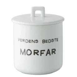 Krus m. porcelænslåg - Verdens bedste morfar