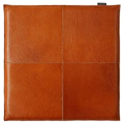 Læder hynde firkantet