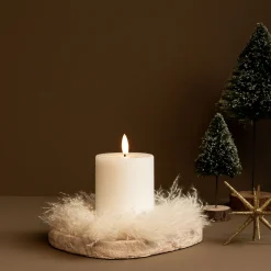 LED Wax Rustik Bloklys