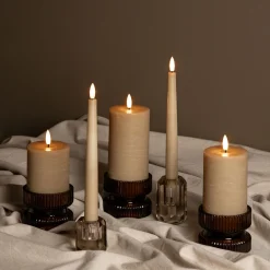 LED Wax Rustik Bloklys