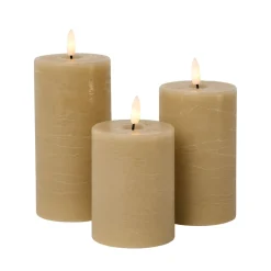 LED Wax Rustik Bloklys