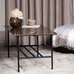 LINES II sofabord i marmor 100x50 cm