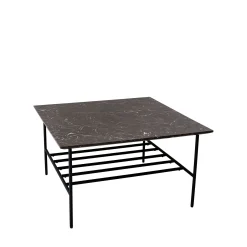 Lines II sofabord i marmor 80x80 cm