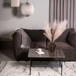 Lines II sofabord i marmor 80x80 cm