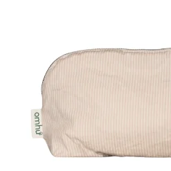 Makeup pung 24x15 cm mini strib sand