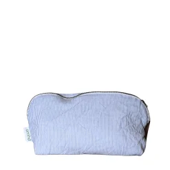 Makeup pung 24x15 cm mini strib blå