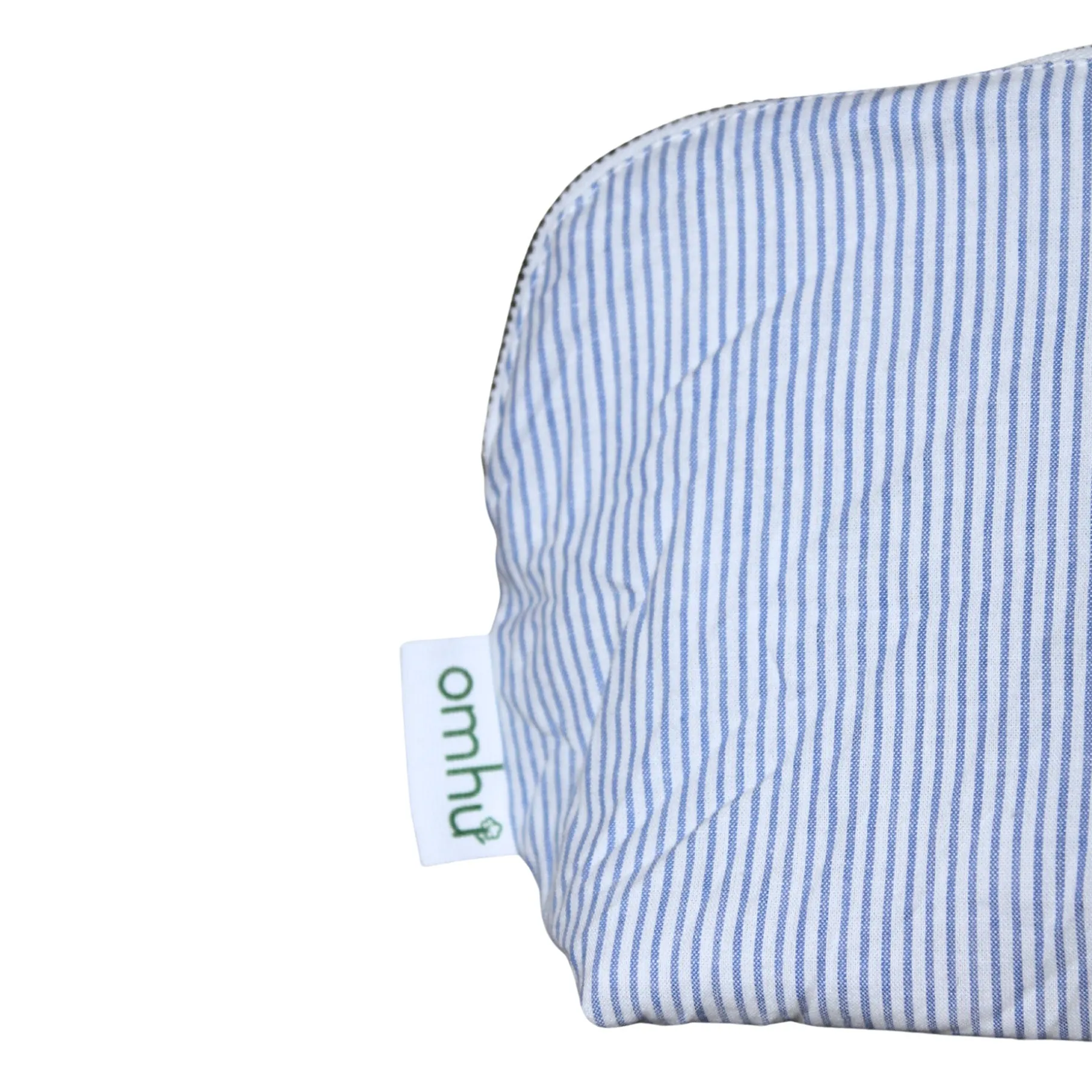 Makeup pung 24x15 cm mini strib blå