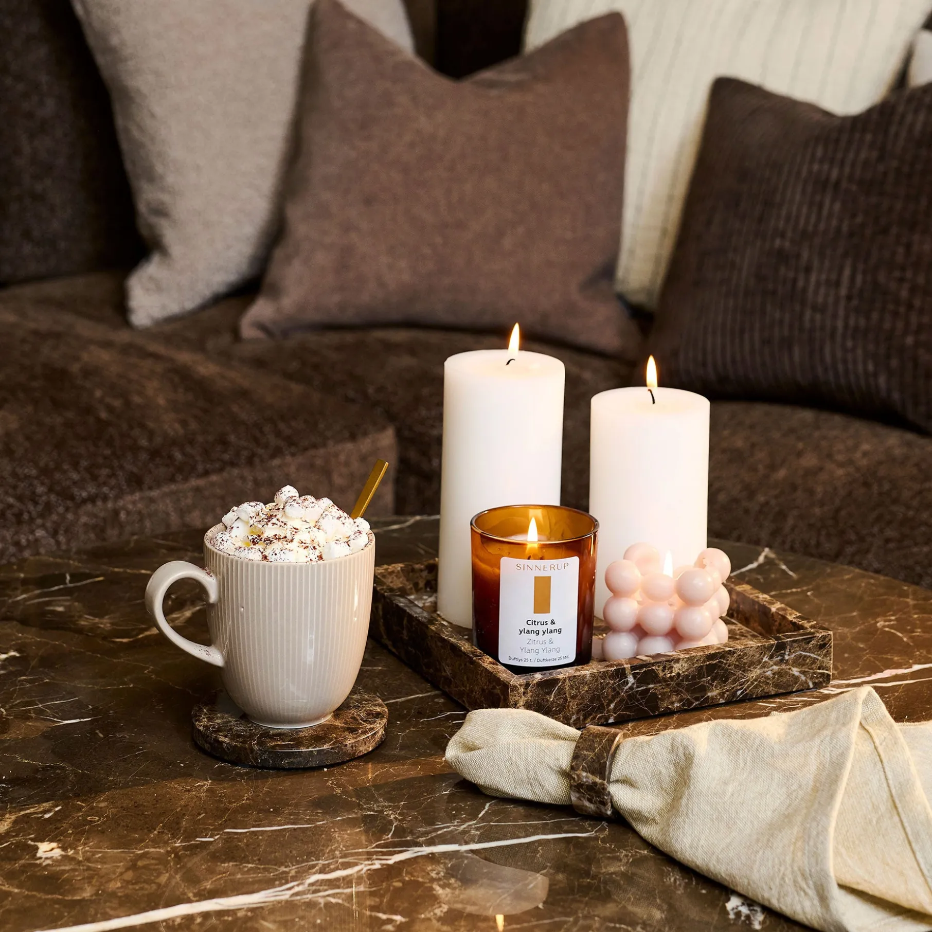 Marble II servietring 2 stk.