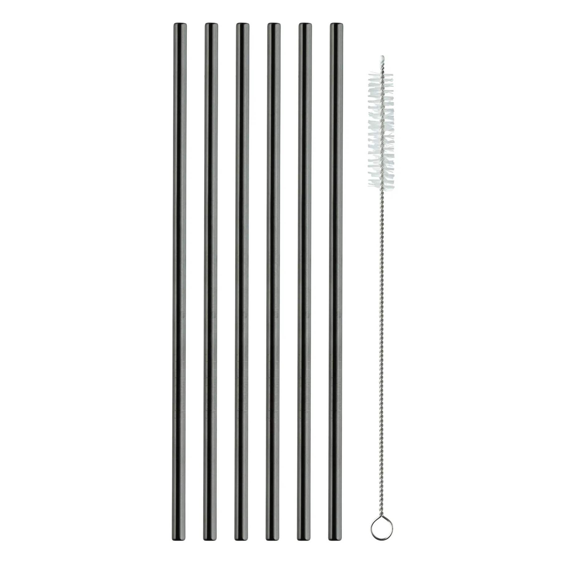 Metal sugerør 6 stk.