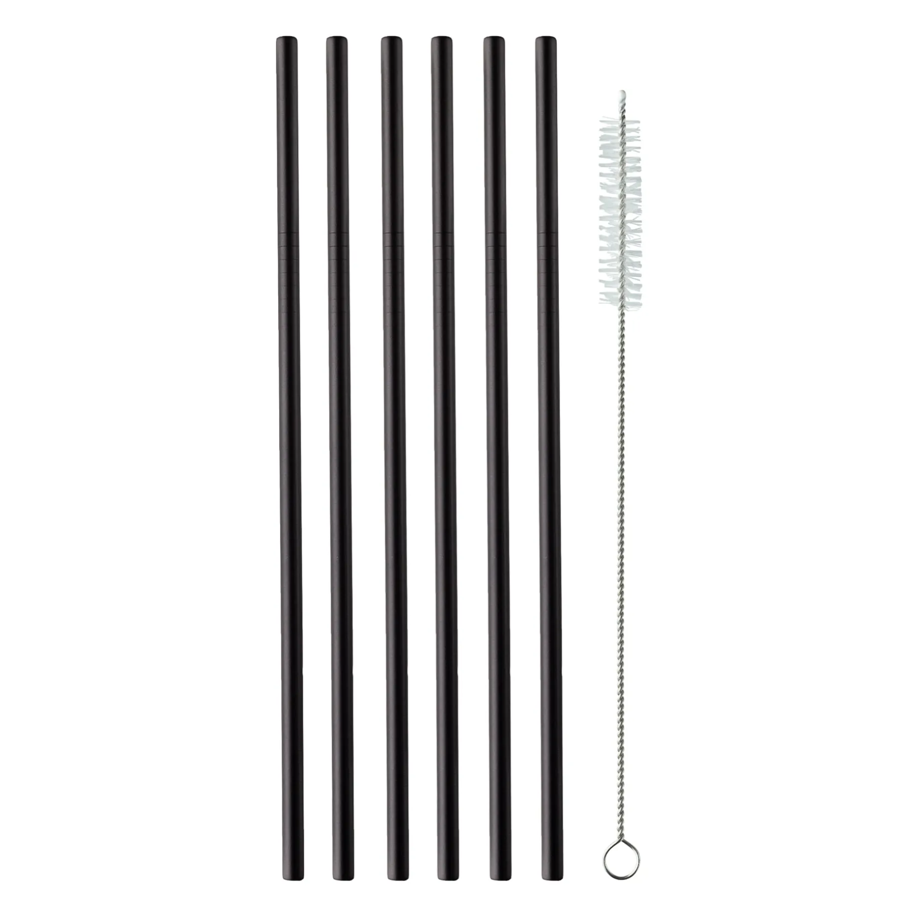 Metal sugerør 6 stk.
