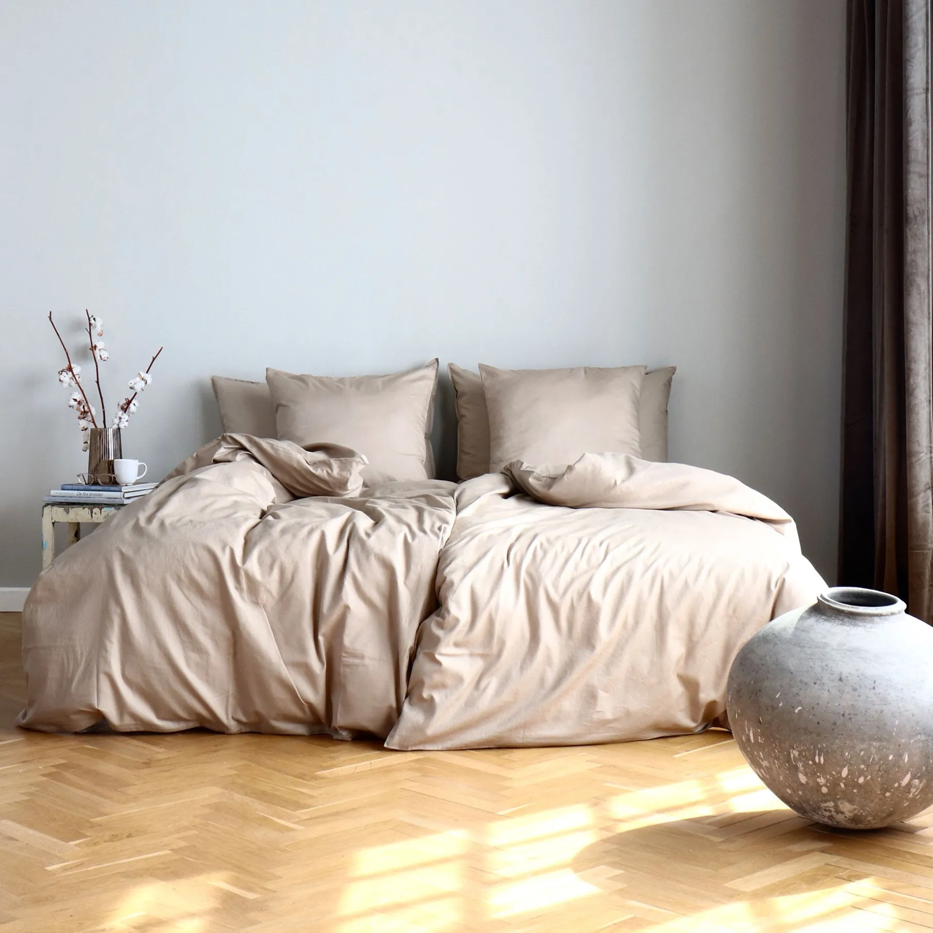 Micro tern sengetøj 140x220 cm mud